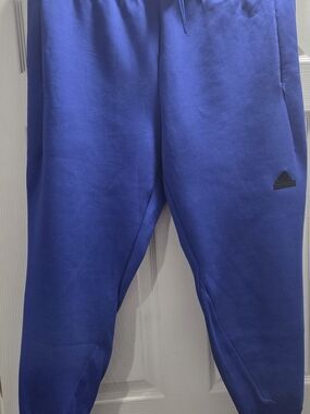 Adidas Mens Royal Blue Joggers with Black Logo